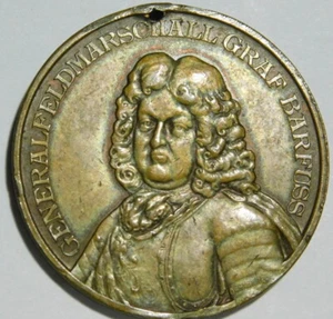1913 Medalla Alemania Prusia: Mariscal de Campo Graff Barfus Emitido en 1913 221-540 - Imagen 1 de 4