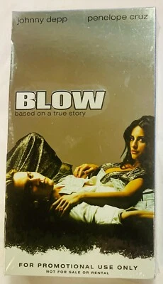 Blow (VHS, 2001) Johnny Depp, Penelope Cruz PROMO SCREENER RARE NEW SEALED  Foto 1 de 4