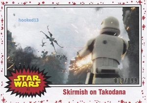 Skirmish on Takodana Star Wars Journey to Last Jedi White Parallel d#012/199 - Picture 1 of 2