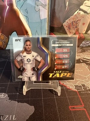2024 Topps Chrome UFC Valentina Shevchenko #TFT-29 Tale of the Tape Insert - Image 1 of 2