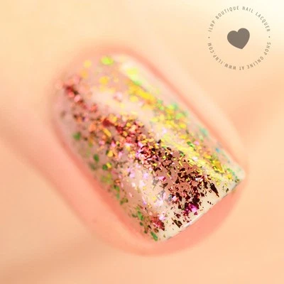 ILNP Electric Carnival - Red, Pink, Gold, Green Ultra Chrome Flakie Nail Polish - Image 1 of 4