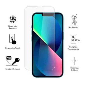 Screen Protector for iPhone 16 15 14 13 12 11 X XR Mini Pro Max Tempered Glass - Picture 1 of 4