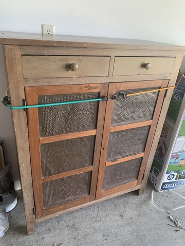 Antique Pie Safe Cupboard 1800’s Cover