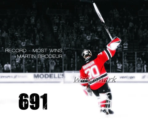 NHL New Jersey Devils Most Win Martin Brodeur Color 8 X 10 Photo Pic Cover