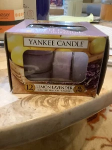 Lemon Lavender Yankee Candle 12 Scented Tea Lights New - Picture 1 of 1