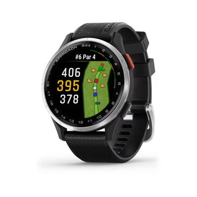 Garmin - Approach S44 GPS Smartwatch 43mm Anodized Aluminum - Silver Aluminum... - Image 1 of 4