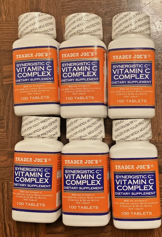 6 EA Trader Joe's Vitamin C Complex Synergistic C 500 MG. Vitamin C & Others - Image 1 of 4