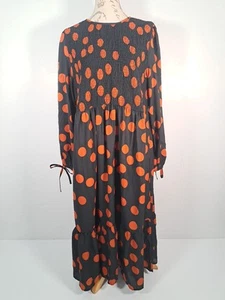 YOURS LIMITED COLLECTION Shirred Black and Red Polka Dot Midi Dress BNWT UK 22 - Picture 1 of 20