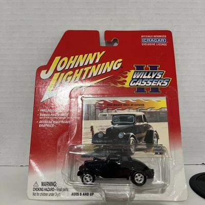 WILLY'S 1933 ART GUSTAFSON 1/64 JOHNNY LIGHTNING WILLYS GASERS NEGRO FUNDIDO A PRESIÓN Foto 1 de 4