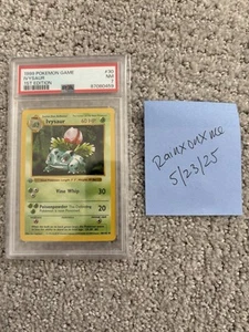 1999 Pokemon Base Set Ivysaur 30/102 1st Edition PSA 7 NM - Picture 1 of 3