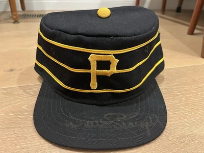 VTG Signed Willie Stargell Pittsburgh Pirates Pillbox Hat Cap Auto New Eta 7 3/8 - Image 1 of 4