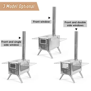 Portable Outdoor Camping Wood-burning Stove Firewood Burner For Cooking In Tents - Picture 1 of 16