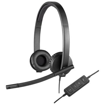 Logitech H570e Auricolare Cablato A Padiglione Ufficio USB tipo A Nero - Immagine 1 di 4