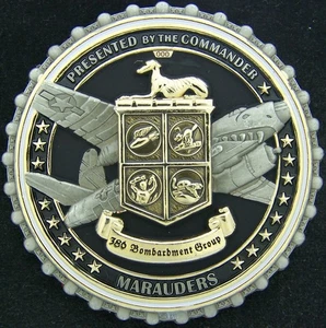 386th Expeditionary Operations Group Commander Challenge Coin Large - Bild 1 von 2