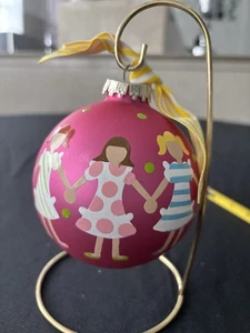 Colores Algodón Adorno Navidad “Niñas Tomadas de la Mano” Multicolor Colores I2 - Imagen 1 de 6