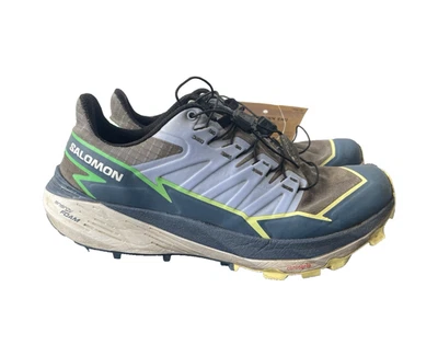 Salomon Thundercross Women Sz 8.5 Gray Blue Athletic Trail Hiking Trekking Shoes - Image 1 of 4