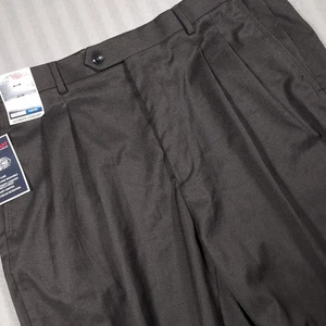 Pantalones altos inteligentes de viaje ROUNDTREE & YORKE grises 38x36 - Imagen 1 de 10