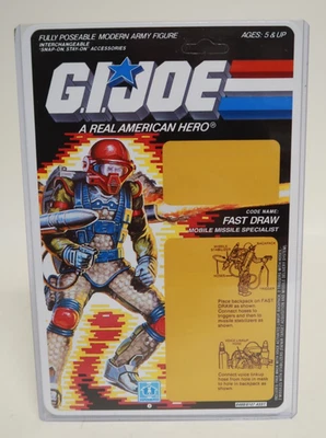 Tarjeta de archivo de figura Fast Draw Mobile Missile GI Joe reproducción tarjetero Foto 1 de 4