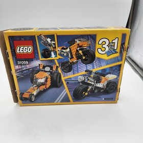 LEGO Sunset Street Bike 3-in-1 Creator Set 31059 COMPLETE Open And Built.