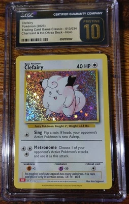 Clefairy 013/034 CGC 10 Pristine Classic Collection Pokemon Card Graded - Image 1 of 3