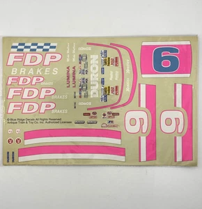 Blue Ridge #9 FDP Brakes 1993 - Mike Wallace 1/24 Wasserrutsche Nascar Aufkleber - Bild 1 von 3