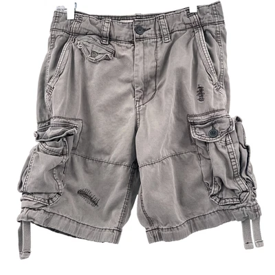 Pantalones Cortos AMERICAN EAGLE Para Hombre Talla 30 Longitud Clásica Utilidad Informal Carga Envejecidos Foto 1 de 4