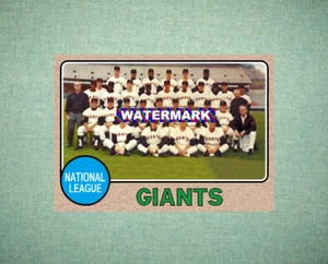 San Francisco Giants Team Photo 1968 Style Custom Baseball Art Card - Picture 1 of 2