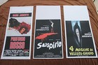 PROFONDO ROSSO SUSPIRIA 4 MOSCHE DI VELLUTO GRIGIO LOTTO LOCANDINE DARIO ARGENTO
