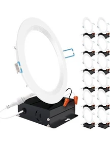 Sunco Lighting SC13W63K9012PK 5/6 inch 13W 965 Lumens LED Recessed Downlight... - Picture 1 of 6