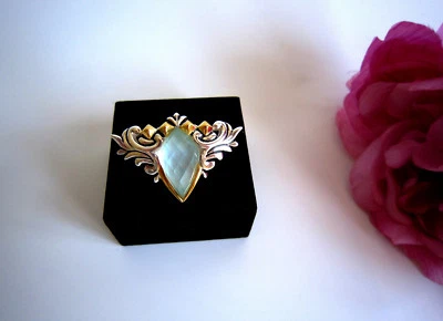 Anillo Stephen Webster Barroco Superstud Plata de Ley y 18ct y Piedras Preciosas.Nuevo Foto 1 de 4