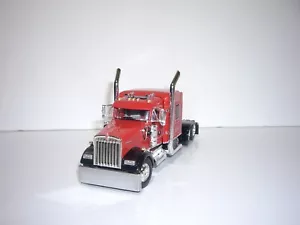 DCP FIRST GEAR 1/64 RED AND BLACK KENWORTH W900L WITH 72" AEROCAB SLEEPER - Picture 1 of 5