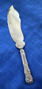 Number 10 by Dominick and Haff Sterling Silver Cake Knife  10 3/4"