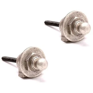 ProRockGear RGSL60 Guitar Security Strap Locks, Antique Silver - Picture 1 of 1