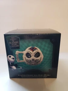 Jack Skellington Mug Sculpted Sugar Skull Sculpted 20 oz. NEW IN BOX! Hot Topic - Picture 1 of 6