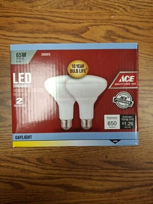 ACE 65W Led Dimmable FLOODLIGHT BR30 BULB 10.5W EQUIVALENT 2 PACK - Image 1 of 2