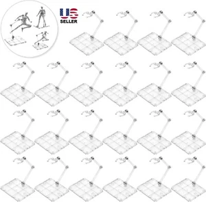 10Pc HG144 Adjustable Action Figure Display Holder Base Doll Model Support Stand - Picture 1 of 19