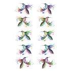  2 Sheets Vivid Window Decal Hummingbird Adhesive Stickers Child Decorate