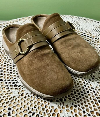 Easy Spirit Seeleena Brown Mules Slides Leather Women Size 9.5M NICE sku 936 - Image 1 of 4