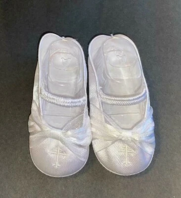 Baby Deer Wiggle Girls Baptism Christening Shoes White 6-9 Months New Size 3   - Image 1 of 4