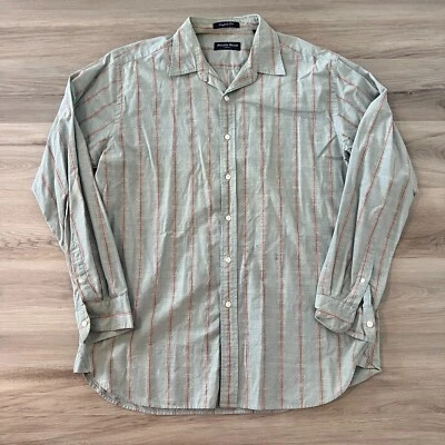 Camisa De Colección Austin Reed Londres Adulto Grande Verde Abotonada Informal Western Años 90 Foto 1 de 4