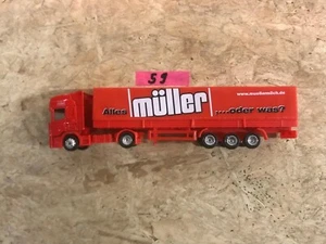 werbetrucks 1:87, müller, Lkw, Selten, Rarität, Molkereiprodukte - Bild 1 von 1