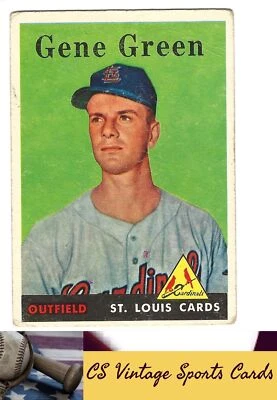 1958 Topps #366 Gene Green - Image 1 of 2