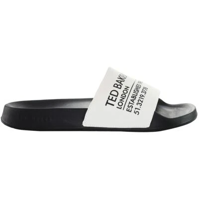 Deslizadores blancos Ted Baker Aziell para hombre Foto 1 de 4