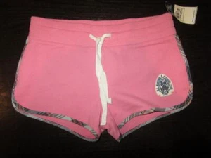 RALPH LAUREN RL 1967 Shorts Cotton Pink elastic waist Logo short Girls 8 10 NEW - Picture 1 of 1