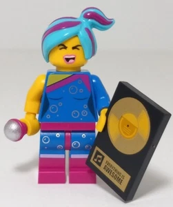 The Lego Movie 2 Flashback Lucy Minifigure Complete w Microphone & Record - Picture 1 of 2
