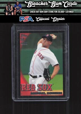 2010 Topps 499 Michael Bowden Black Border #/59 - Image 1 of 2