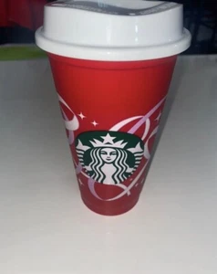 NEW Starbucks Holiday Christmas 2021 Reusable Hot Cup 16oz Ribbon - Picture 1 of 1