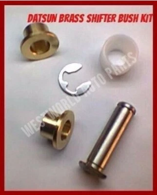 Fits Datsun 1200 240Z 260Z 280Z 510 610 180B SOLID BRASS Brass Bush Shifter Kit - Image 1 of 4