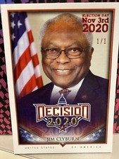 Decision 2020 Jim Clyburn Election Day RED Foil Serial #1/1 Card #439