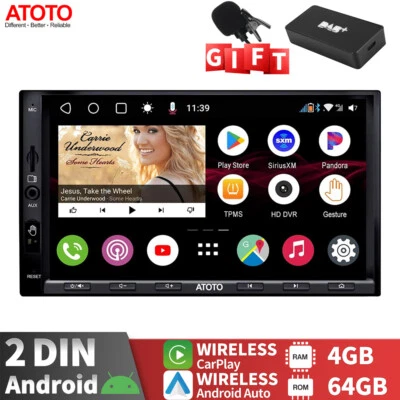 ATOTO S8 Premium DAB/DAB+ 7 pollici Android Autoradio Bluetooth Wireless CarPlay - Immagine 1 di 4